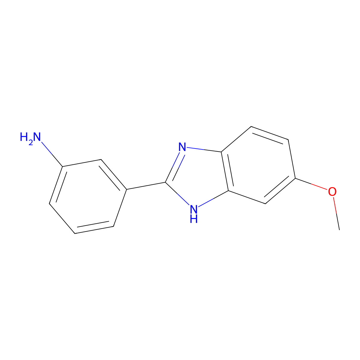 3-(5-Methoxy-1H-benzoimidazol-2-yl)-phenylamine molecular structure, CAS 402608-91-7