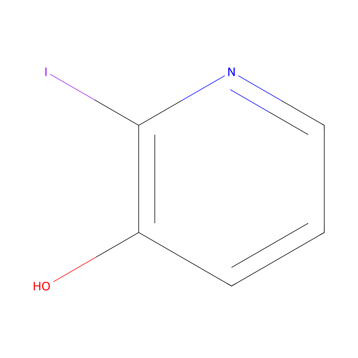 2-Iodopyridin-3-ol molecular structure, CAS 40263-57-8