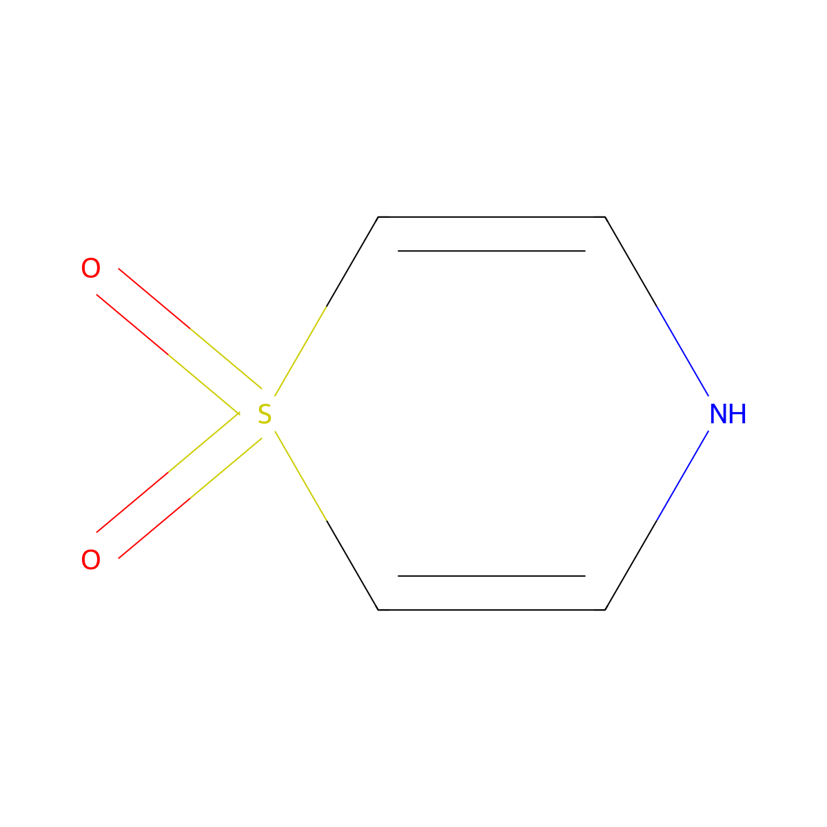 4H-1,4-thiazine 1,1-dioxide molecular structure, CAS 40263-61-4
