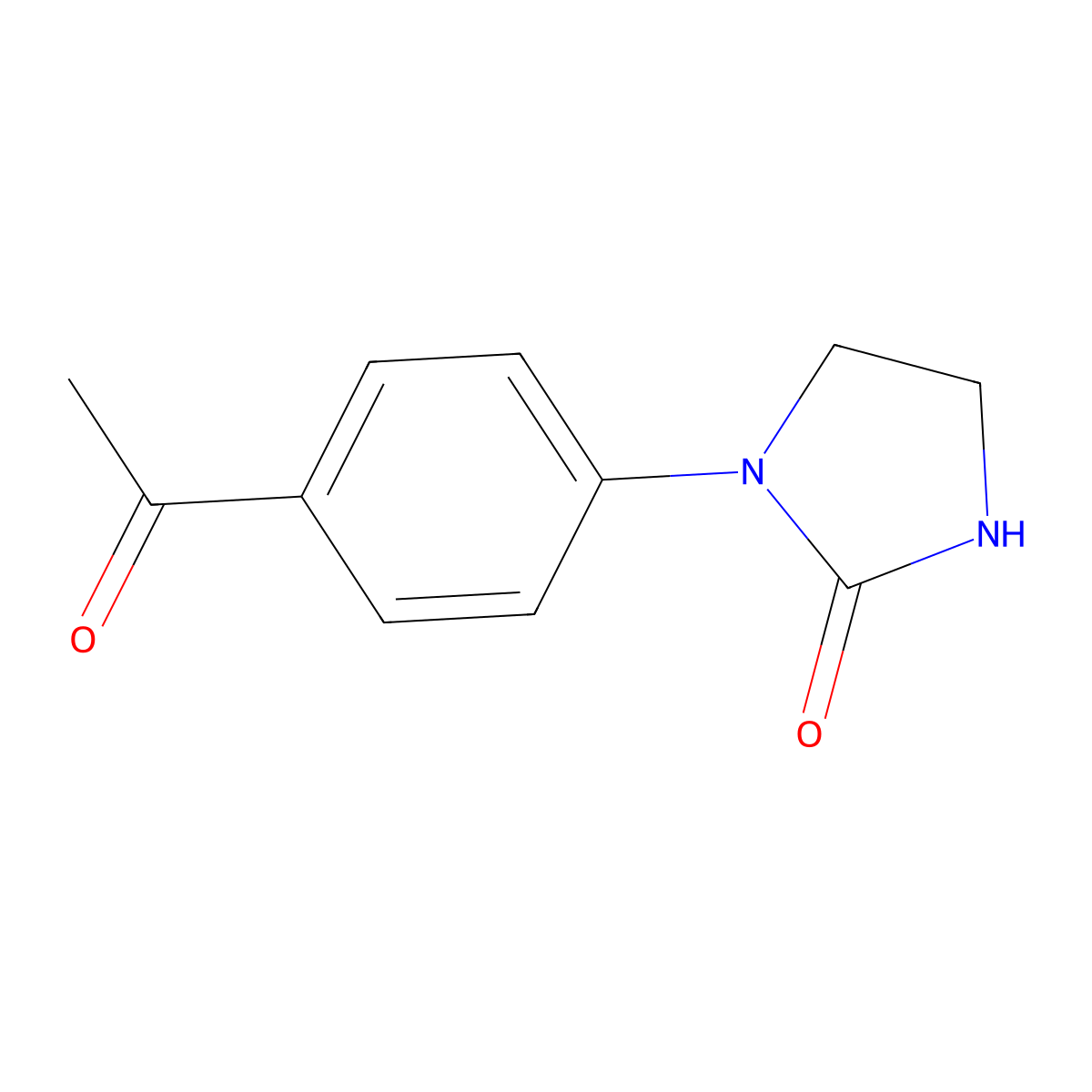 1-(4-Acetylphenyl)imidazolidin-2-one molecular structure, CAS 40264-19-5