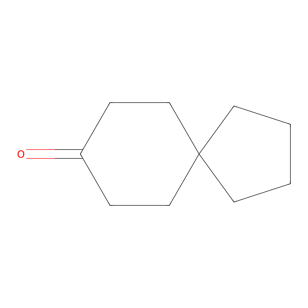 Spiro(4.5)decan-8-one molecular structure, CAS 4027-35-4
