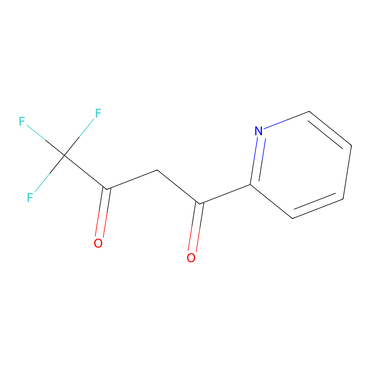 4,4,4-Trifluoro-1-(pyridin-2-yl)butane-1,3-dione molecular structure, CAS 4027-51-4