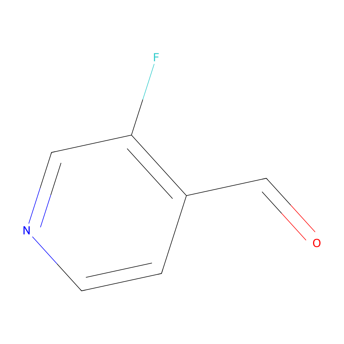 3-Fluoroisonicotinaldehyde molecular structure, CAS 40273-47-0