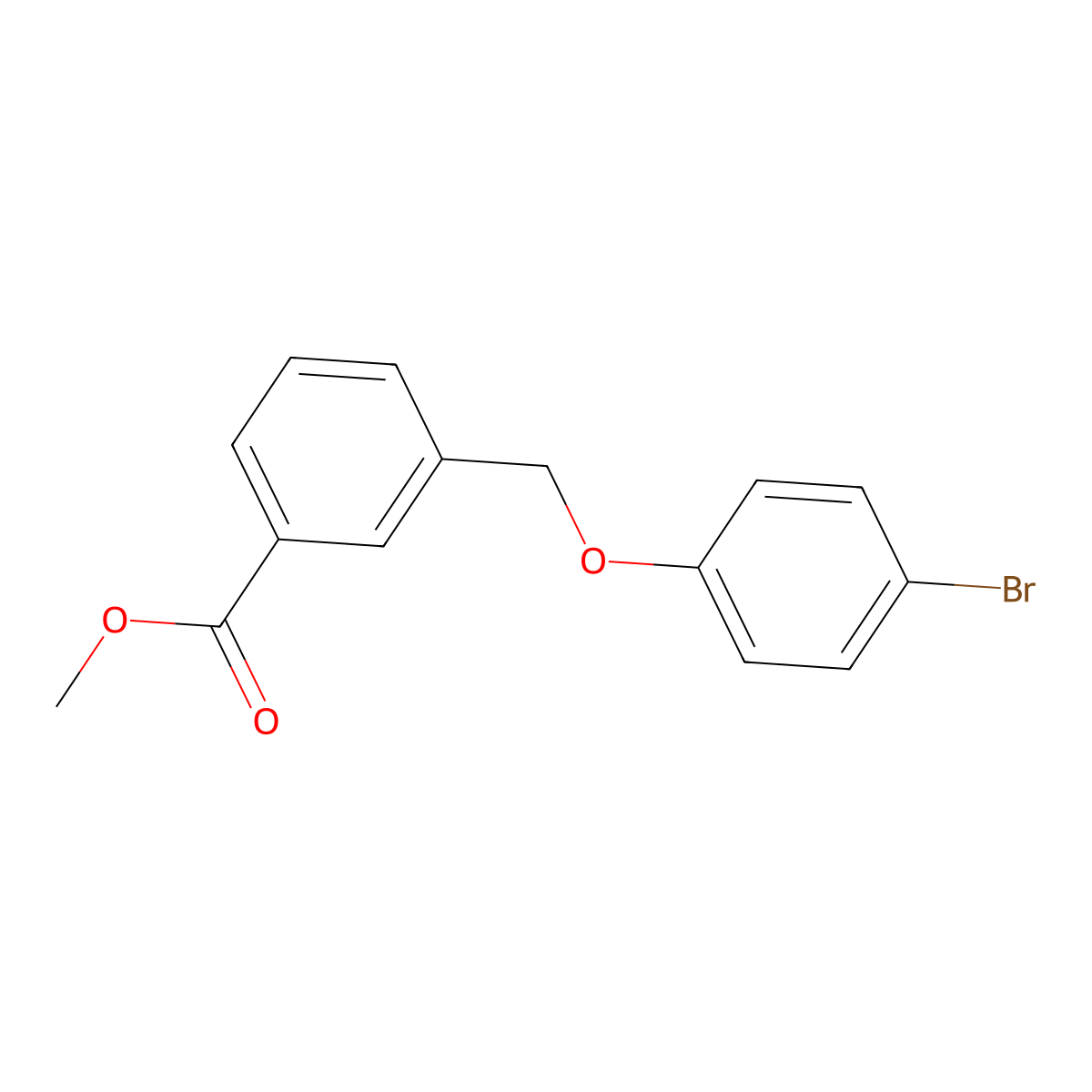 Methyl 3-[(4-bromophenoxy)methyl]benzoate molecular structure, CAS 402730-48-7
