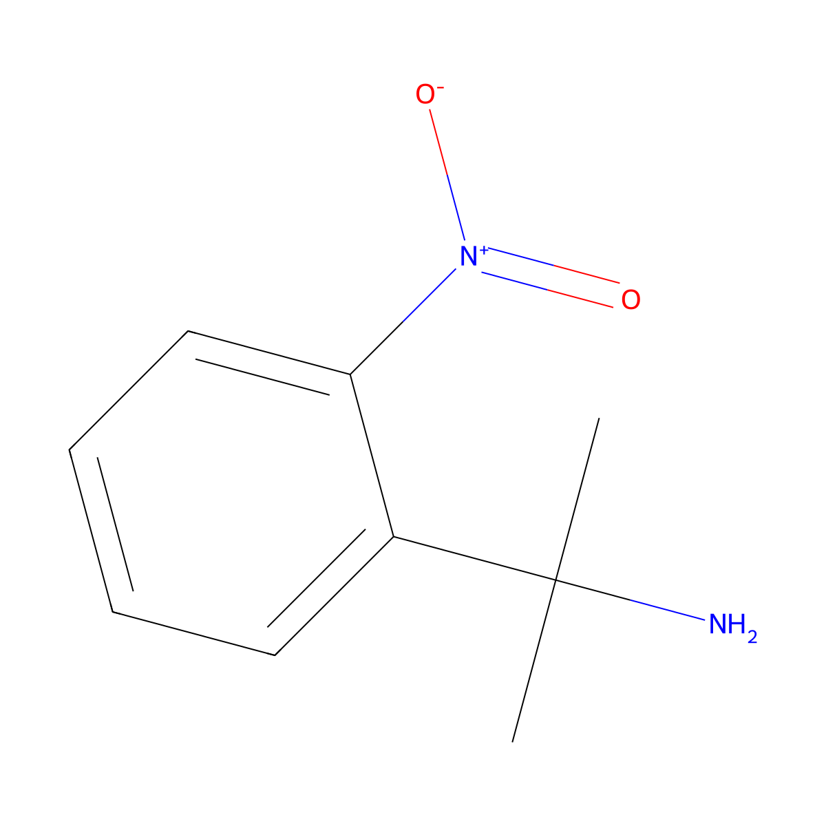 2-(2-Nitrophenyl)propan-2-amine molecular structure, CAS 402757-08-8