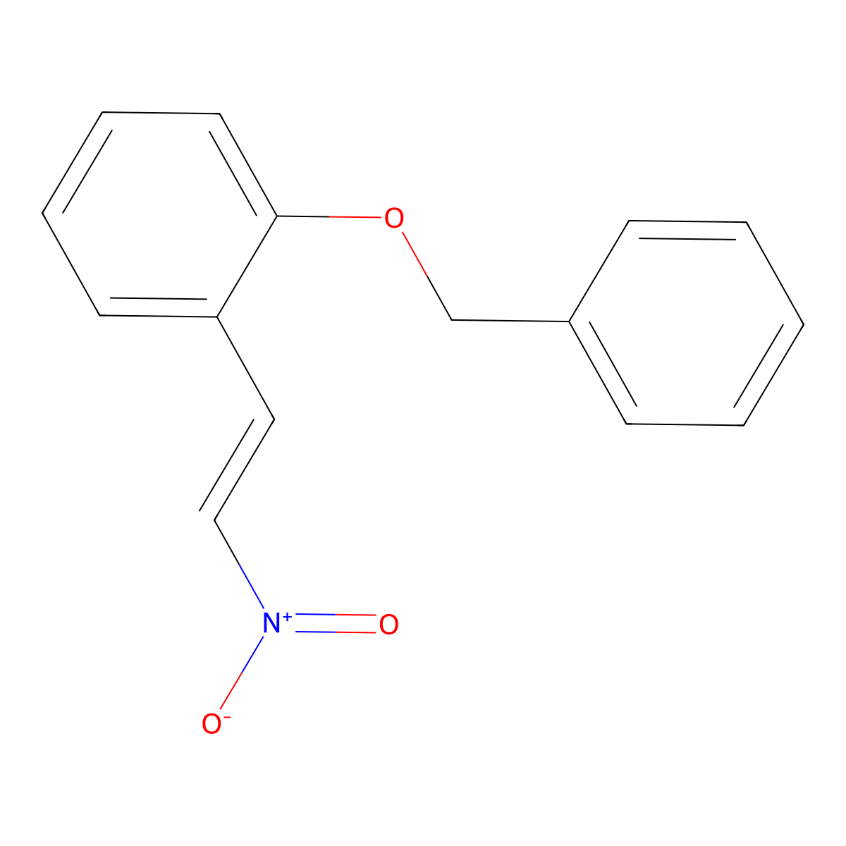 2-Benzyloxy-trans-beta-nitrostyrene molecular structure, CAS 40276-09-3