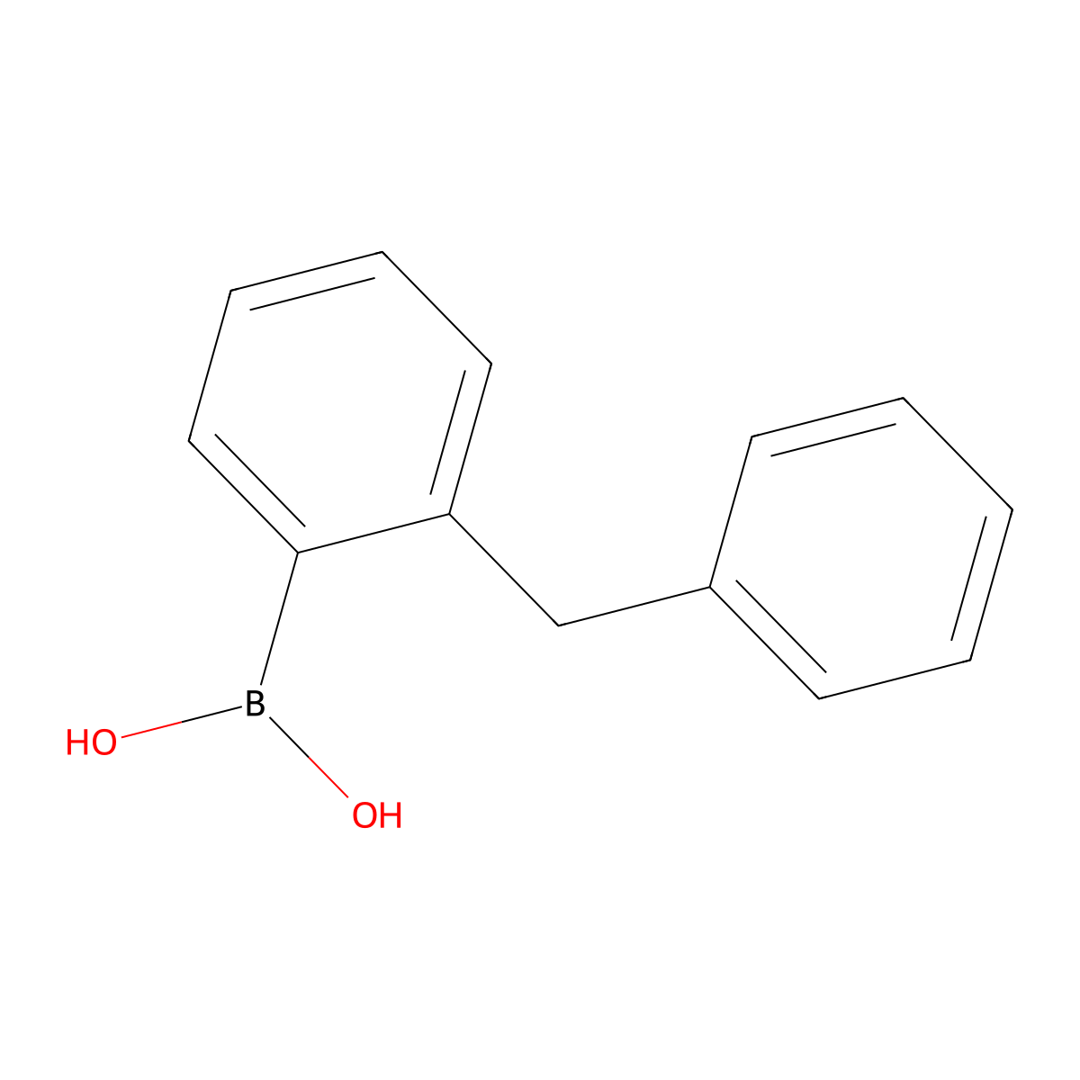 (2-Benzylphenyl)boronic acid molecular structure, CAS 40276-63-9