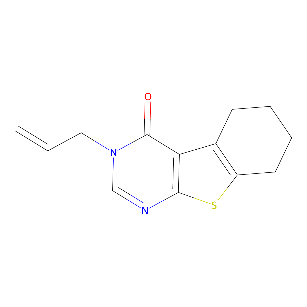 4-(Prop-2-en-1-yl)-8-thia-4,6-diazatricyclo[7.4.0.0^{2,7}]trideca-1(9),2(7),5-trien-3-one molecular structure, CAS 40277-45-0