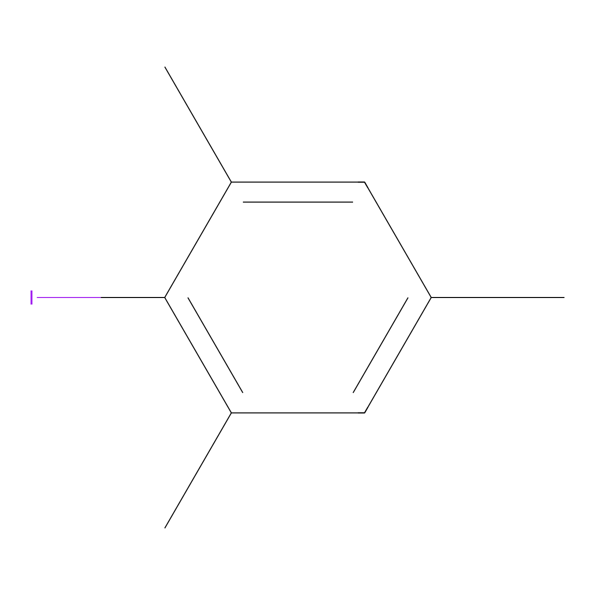Iodomesitylene molecular structure, CAS 4028-63-1