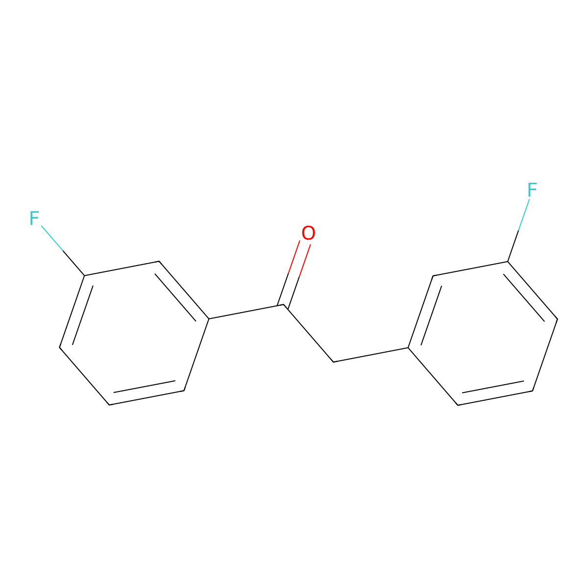 1,2-Bis(3-fluorophenyl)ethanone molecular structure, CAS 40281-51-4