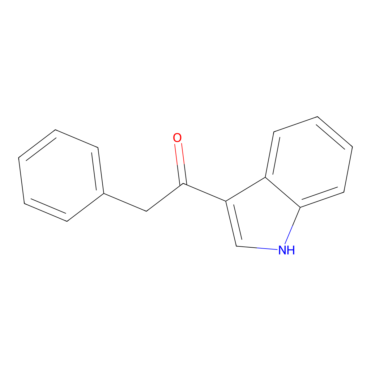 1-(1H-Indol-3-yl)-2-phenylethanone molecular structure, CAS 40281-54-7