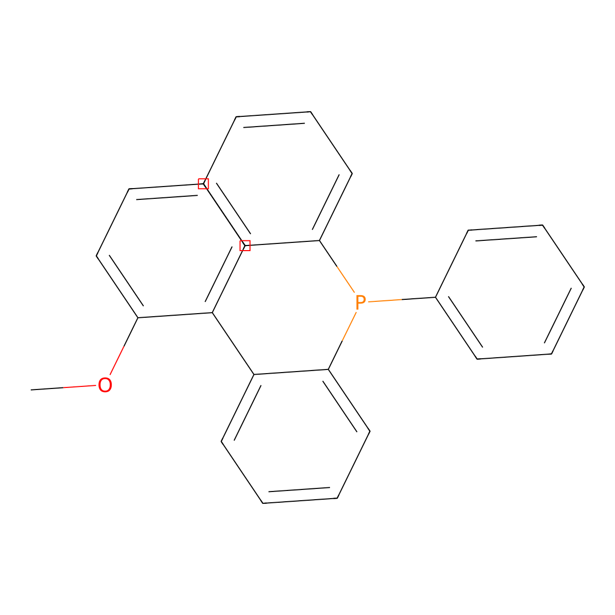 (2'-Methoxy-[1,1'-biphenyl]-2-yl)diphenylphosphine molecular structure, CAS 402822-70-2