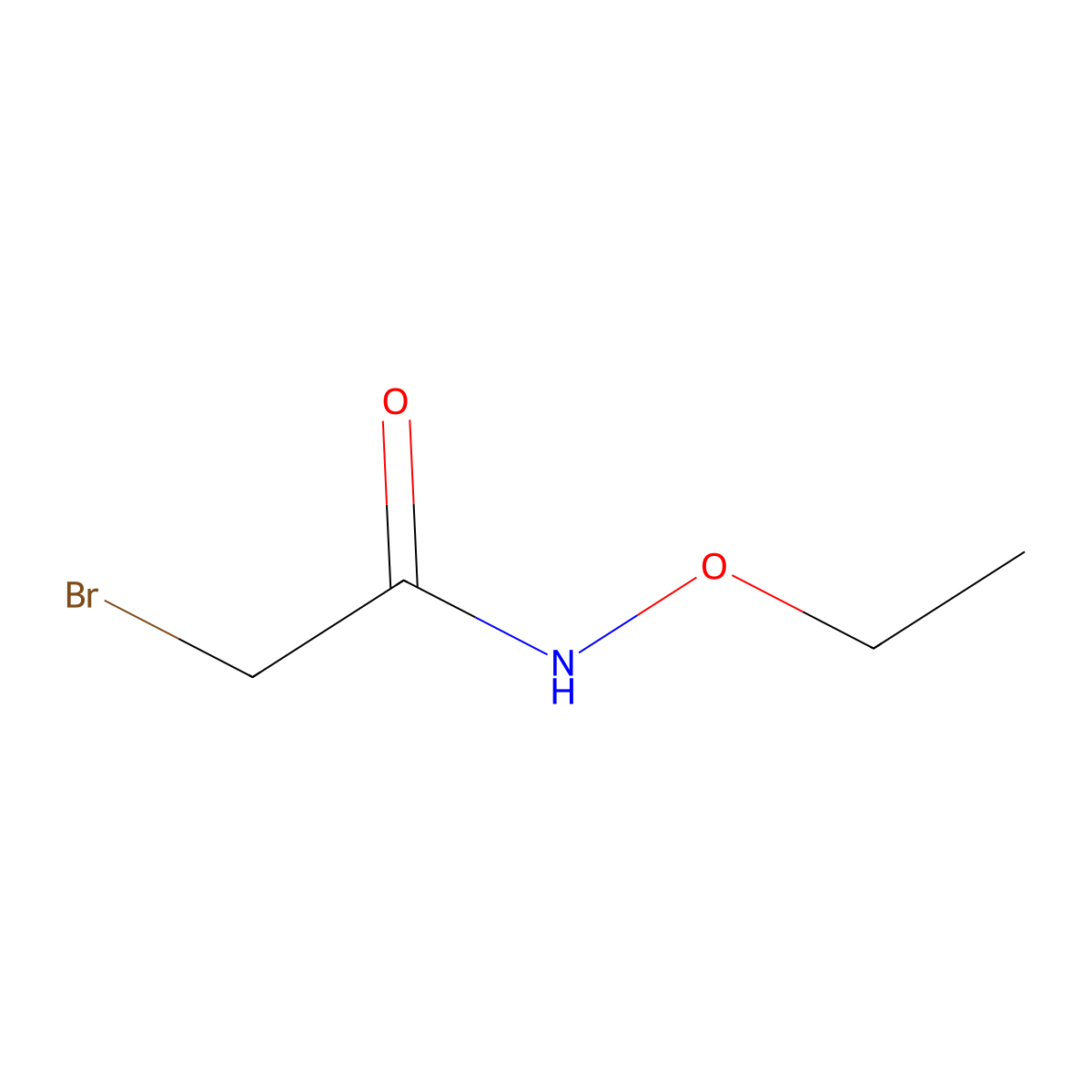 2-bromo-N-ethoxyacetamide molecular structure, CAS 402831-81-6