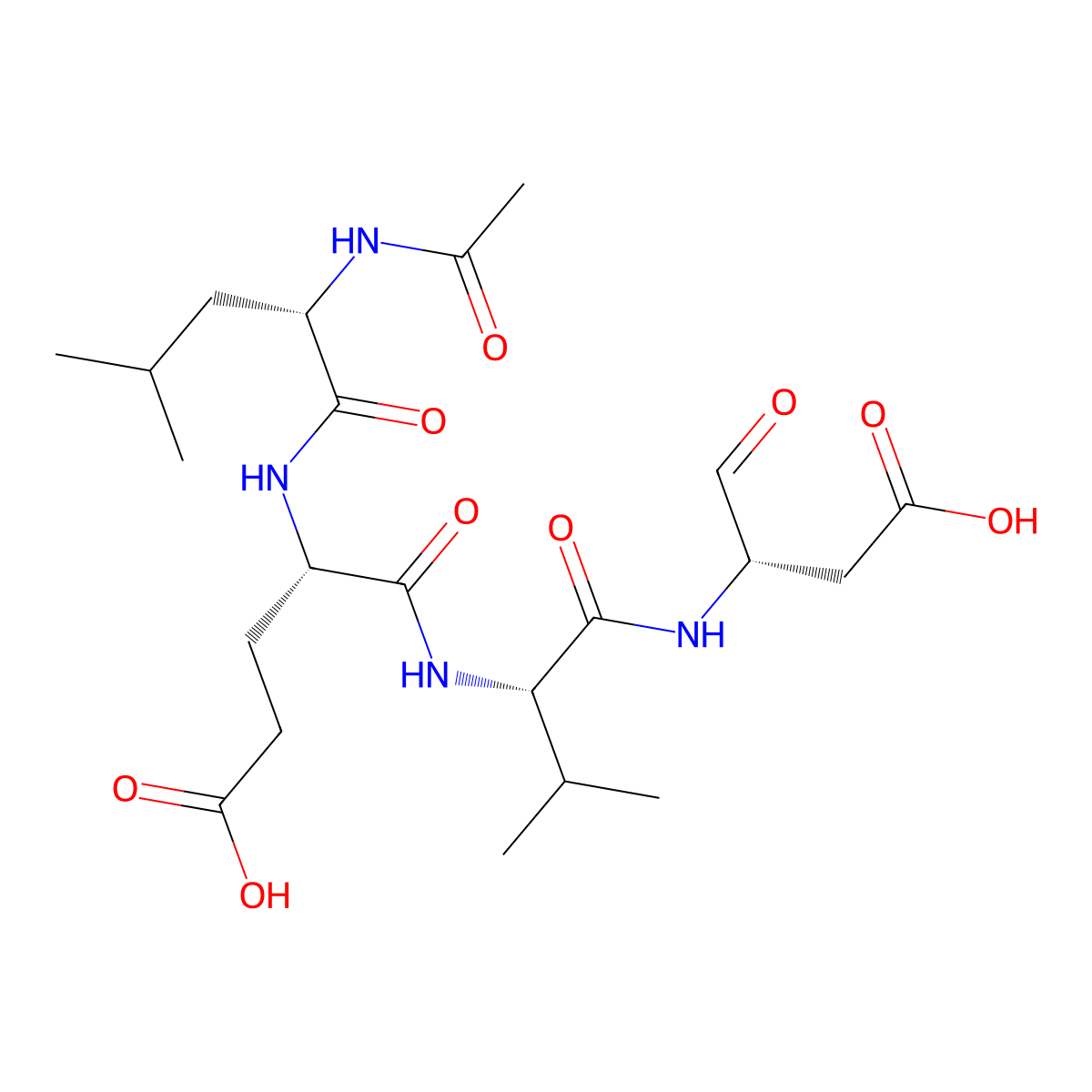 Ac-LEVD-CHO molecular structure, CAS 402832-01-3