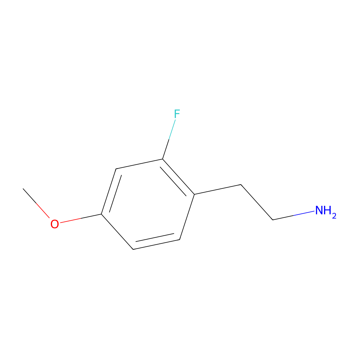2-(2-Fluoro-4-methoxyphenyl)ethanamine molecular structure, CAS 402832-76-2