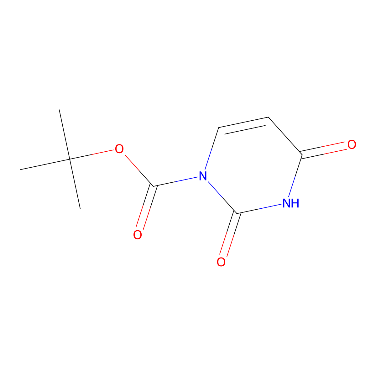Tert-butyl 2,4-dioxo-1,2,3,4-tetrahydropyrimidine-1-carboxylate molecular structure, CAS 402848-96-8