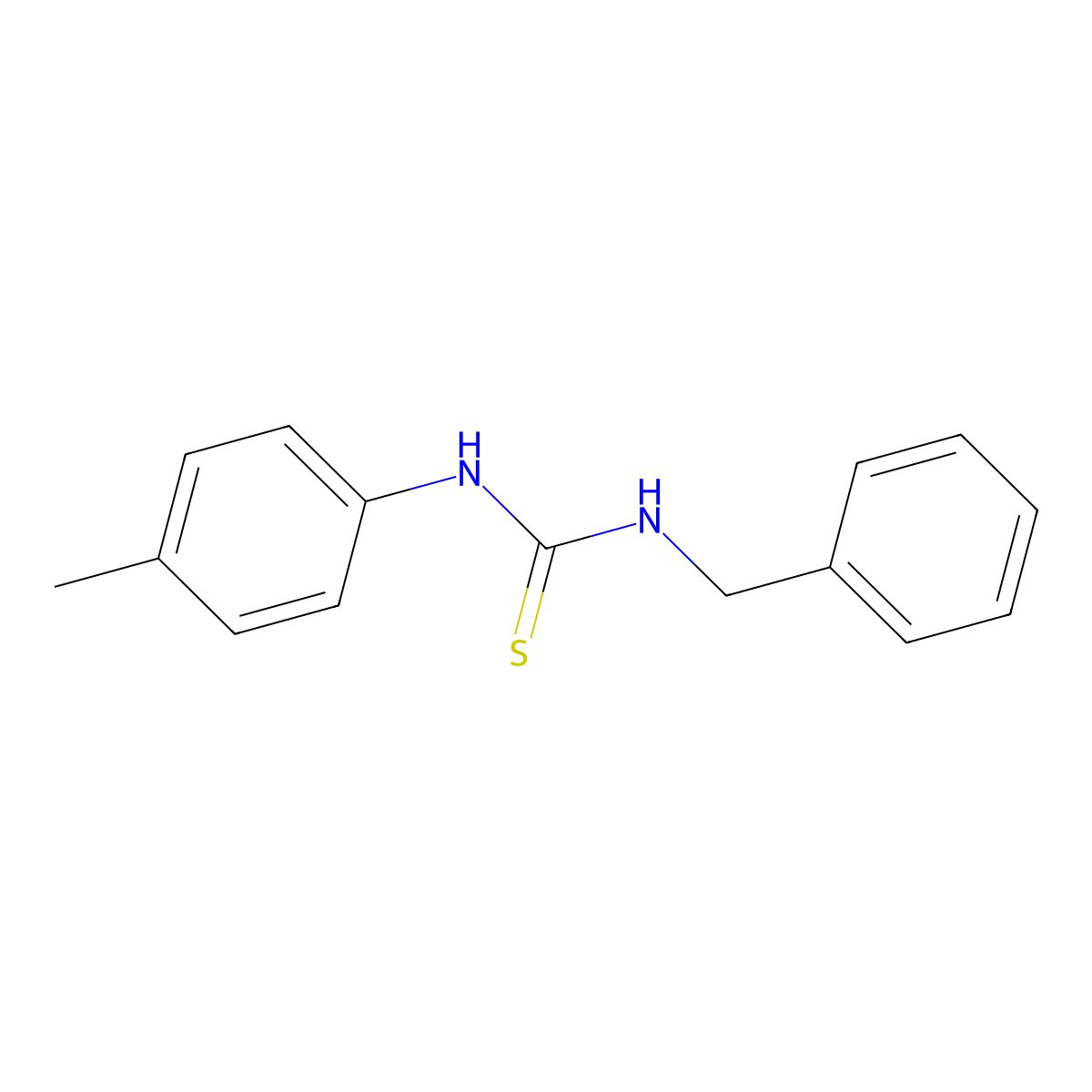 1-Benzyl-3-(4-methylphenyl)thiourea molecular structure, CAS 40288-35-5