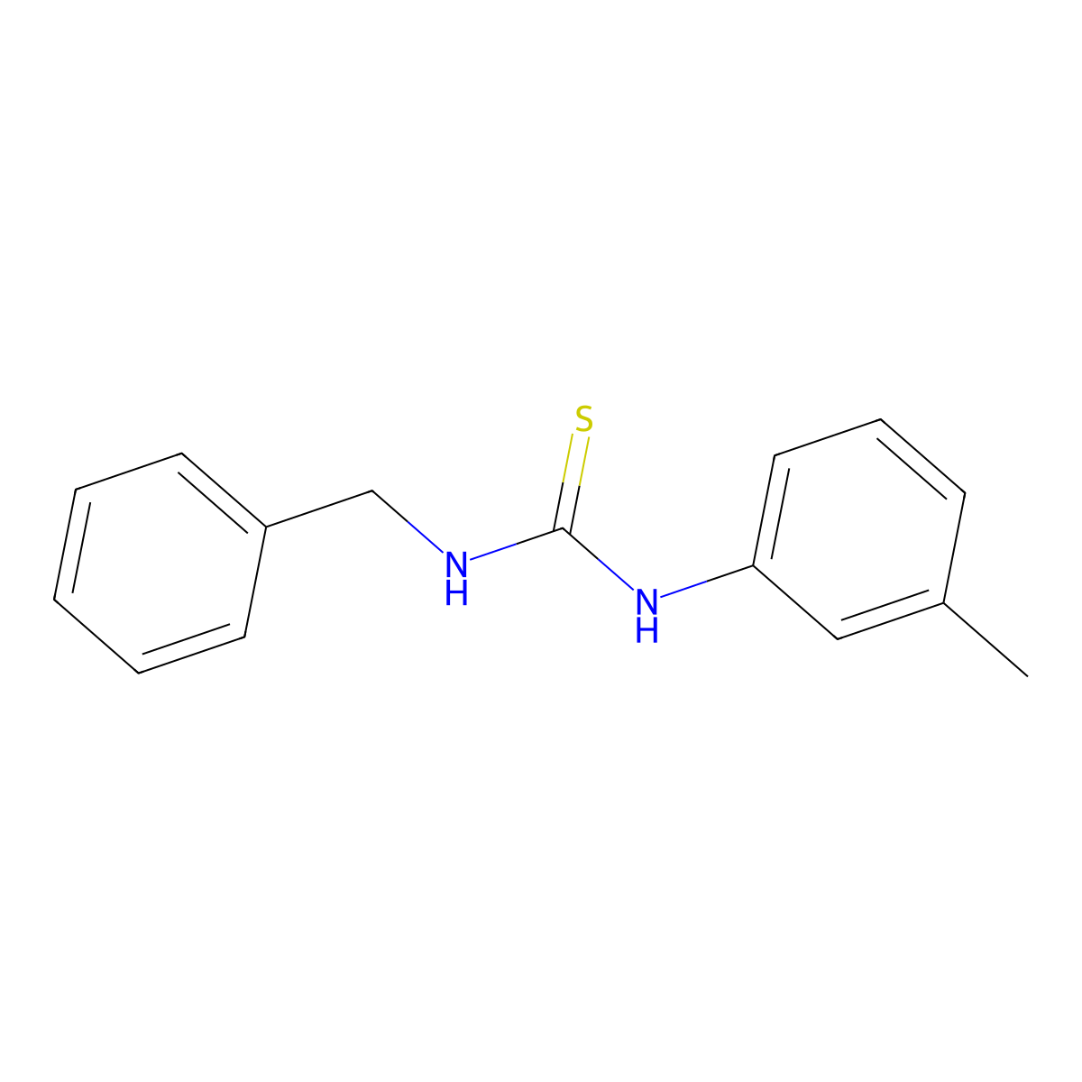 1-Benzyl-3-(3-methylphenyl)thiourea molecular structure, CAS 40288-38-8