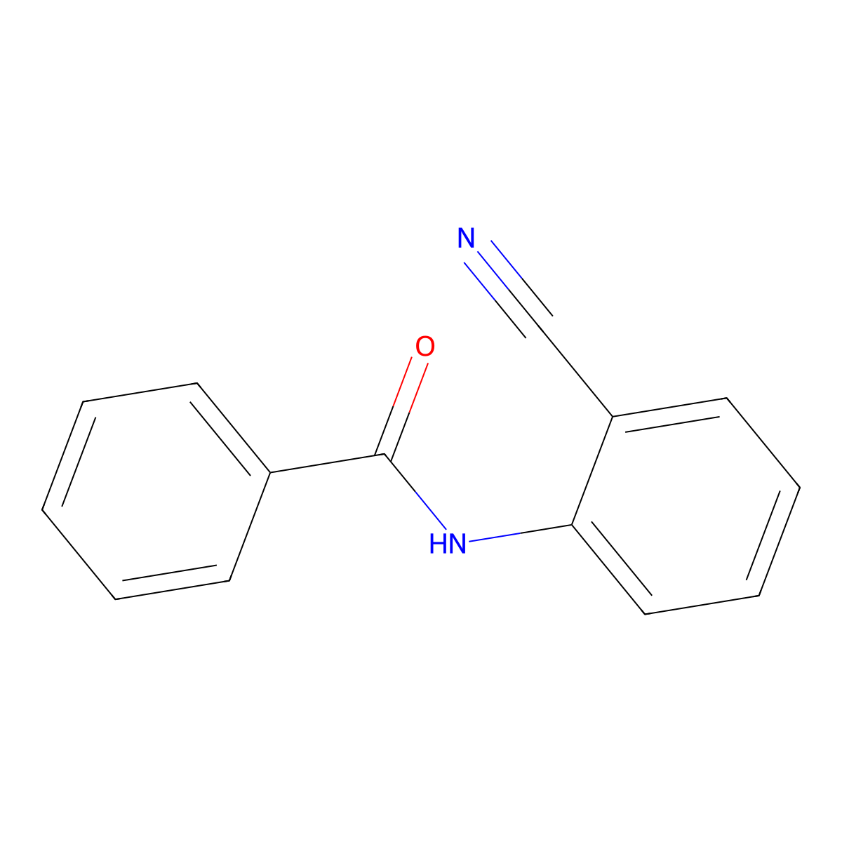 N-(2-Cyanophenyl)benzamide molecular structure, CAS 40288-69-5