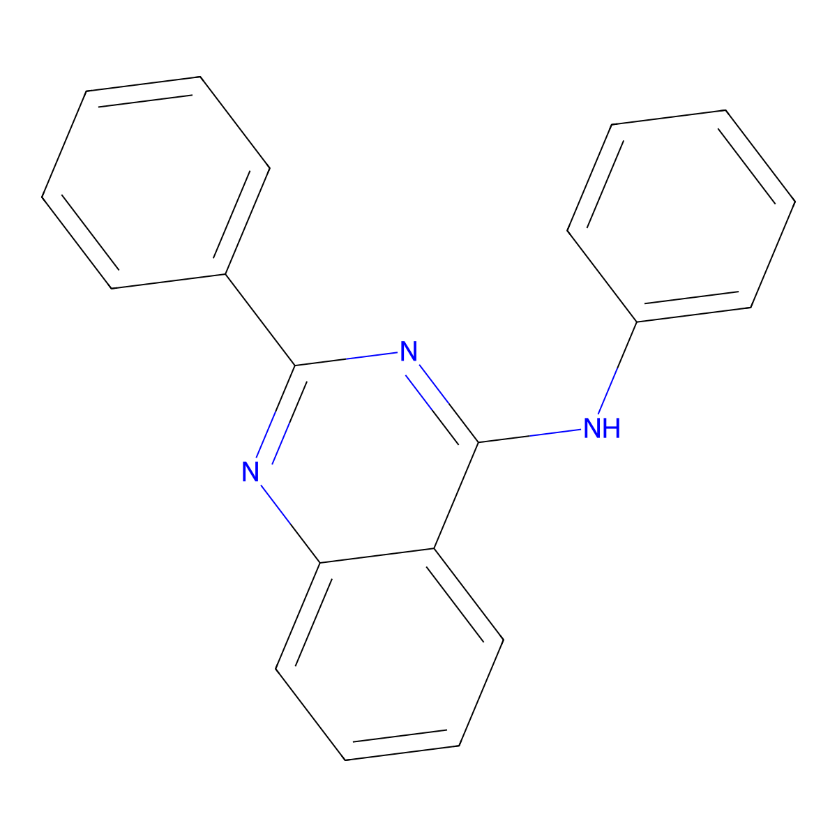 N,2-diphenylquinazolin-4-amine molecular structure, CAS 40288-70-8