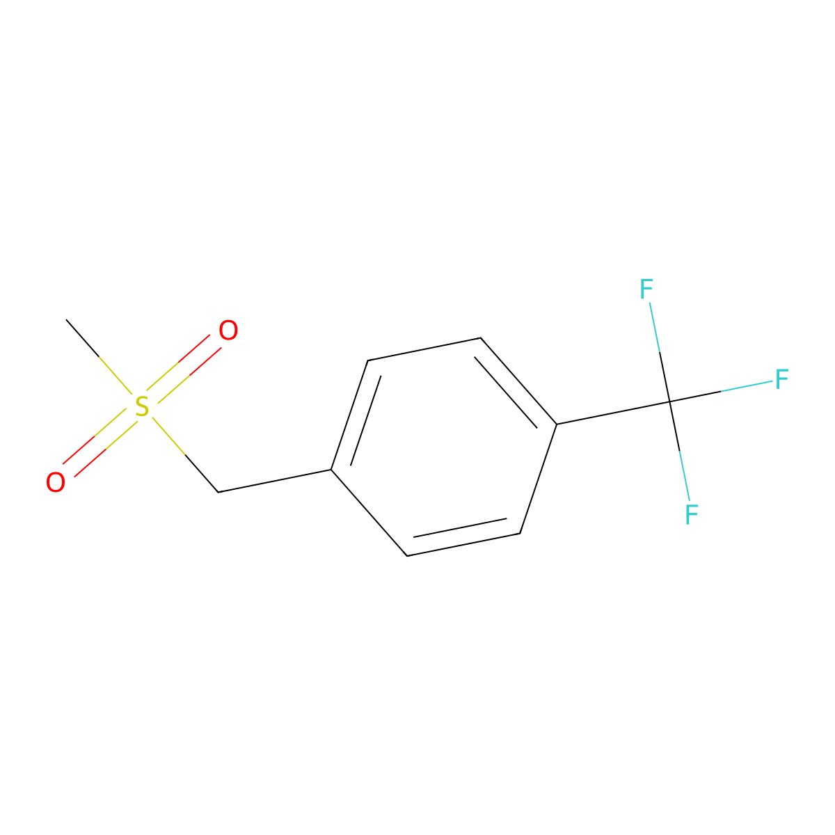 4-Trifluoromethylbenzylmethylsulfone molecular structure, CAS 40289-23-4