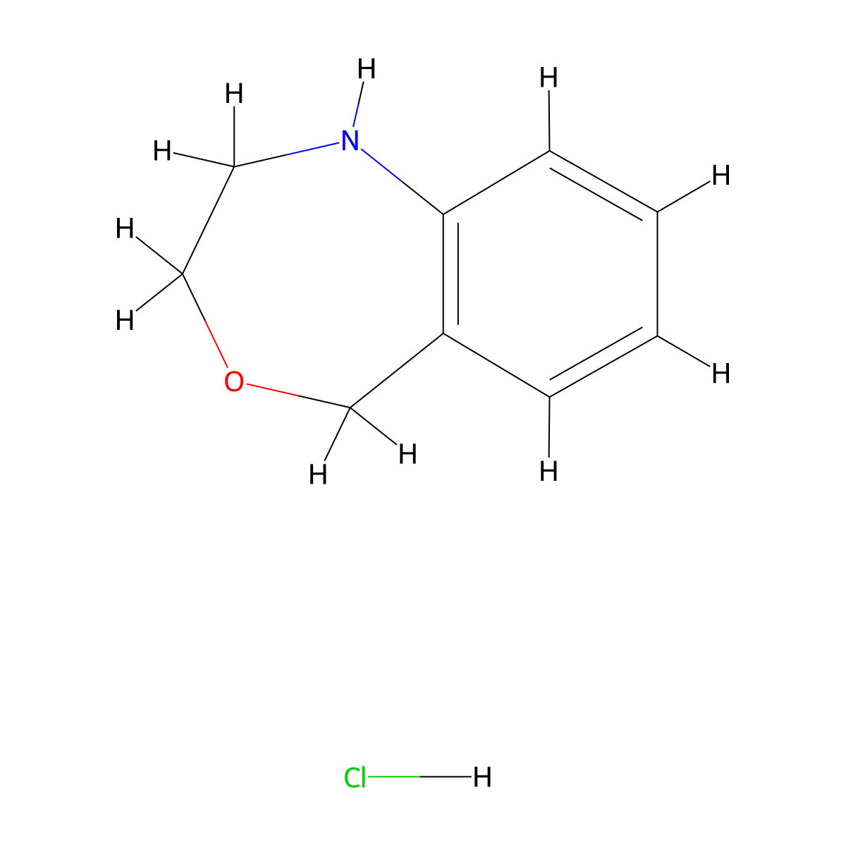 1,2,3,5-Tetrahydrobenzo[e][1,4]oxazepine hydrochloride molecular structure, CAS 4029-37-2