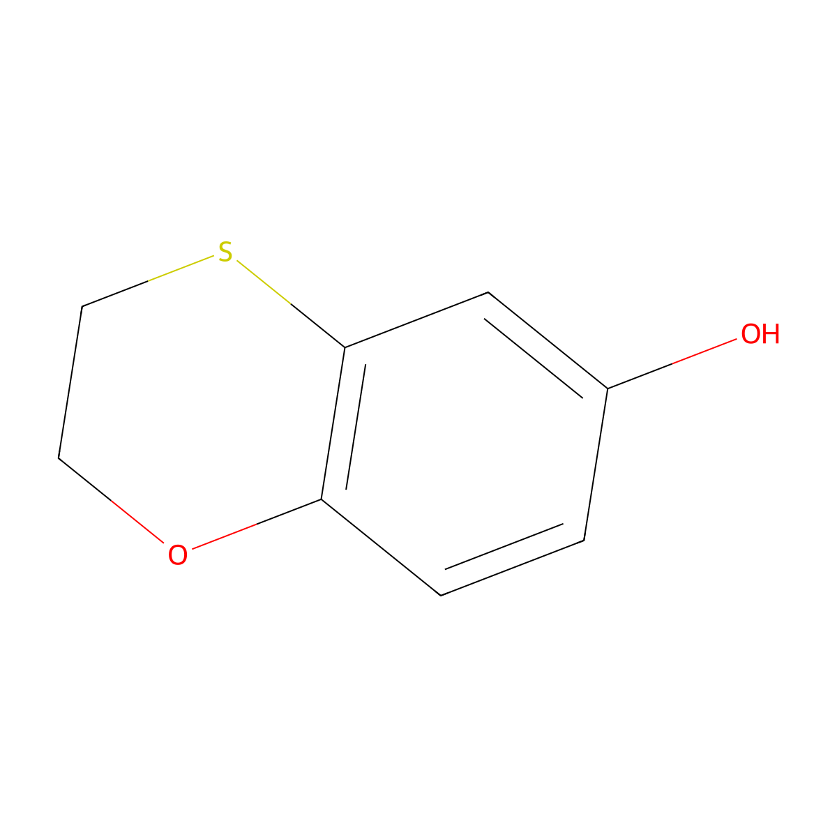2,3-Dihydro-1,4-benzoxathiin-6-ol molecular structure, CAS 402911-50-6