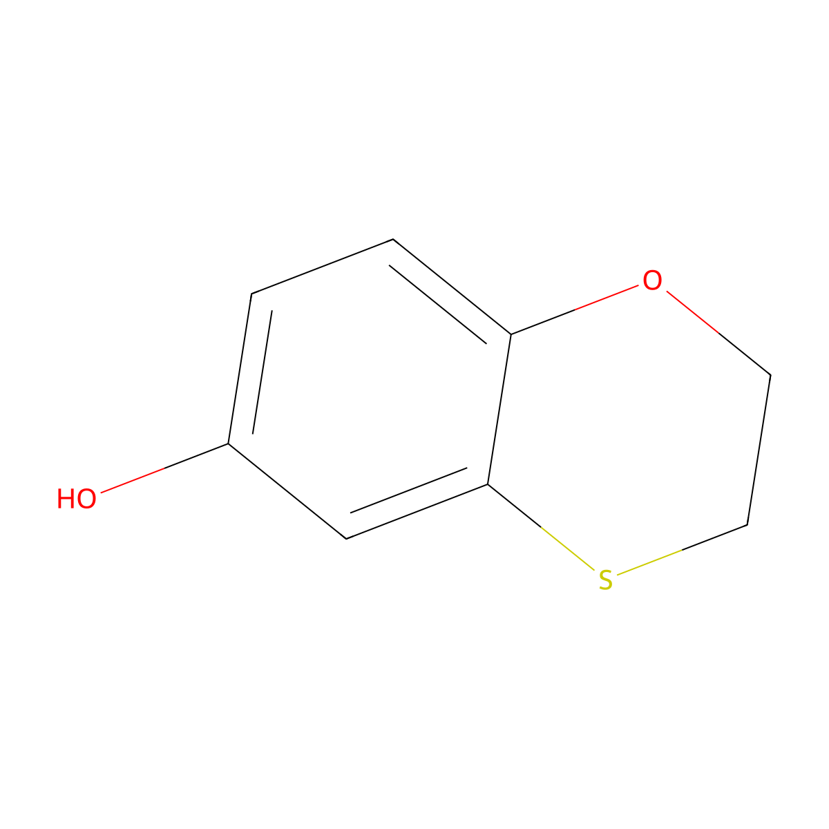 2,3-Dihydro-1,4-benzoxathiin-6-ol molecular structure, CAS 402911-50-6