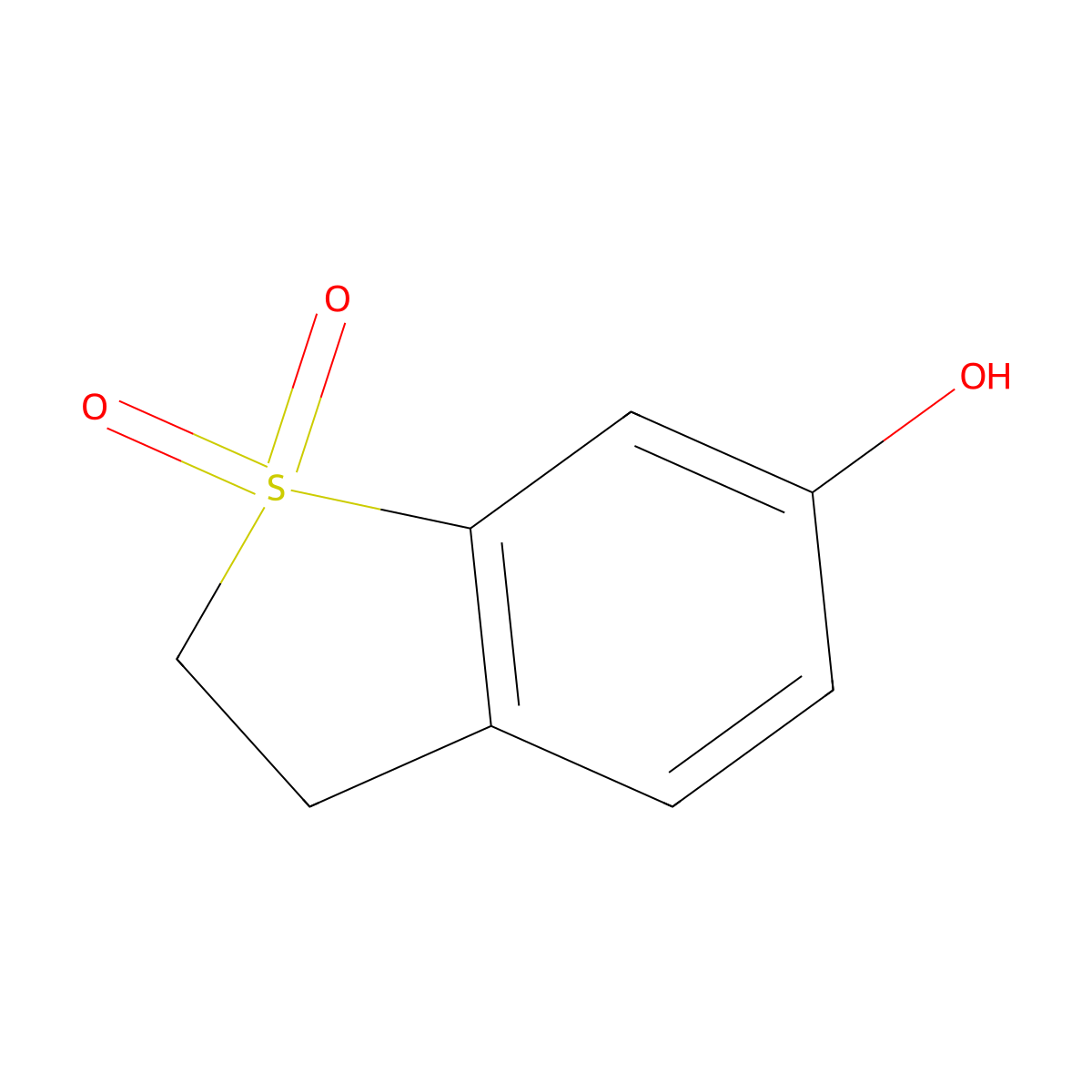 6-Hydroxy-2,3-dihydro-1lambda6-benzothiophene-1,1-dione molecular structure, CAS 402911-52-8
