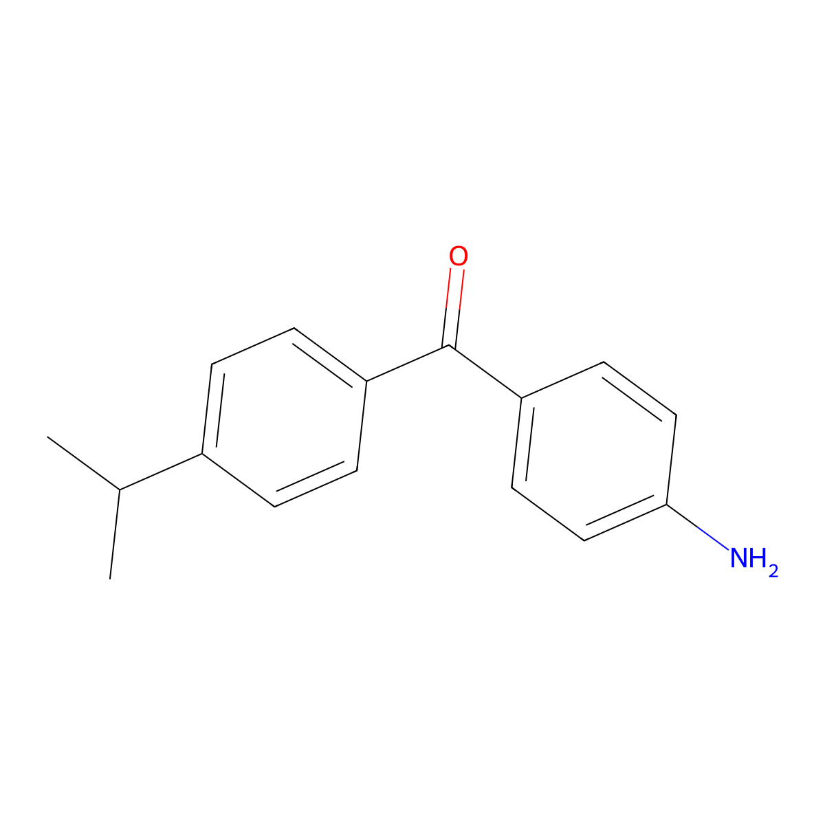 (4-Aminophenyl)(4-isopropylphenyl)methanone molecular structure, CAS 40292-22-6