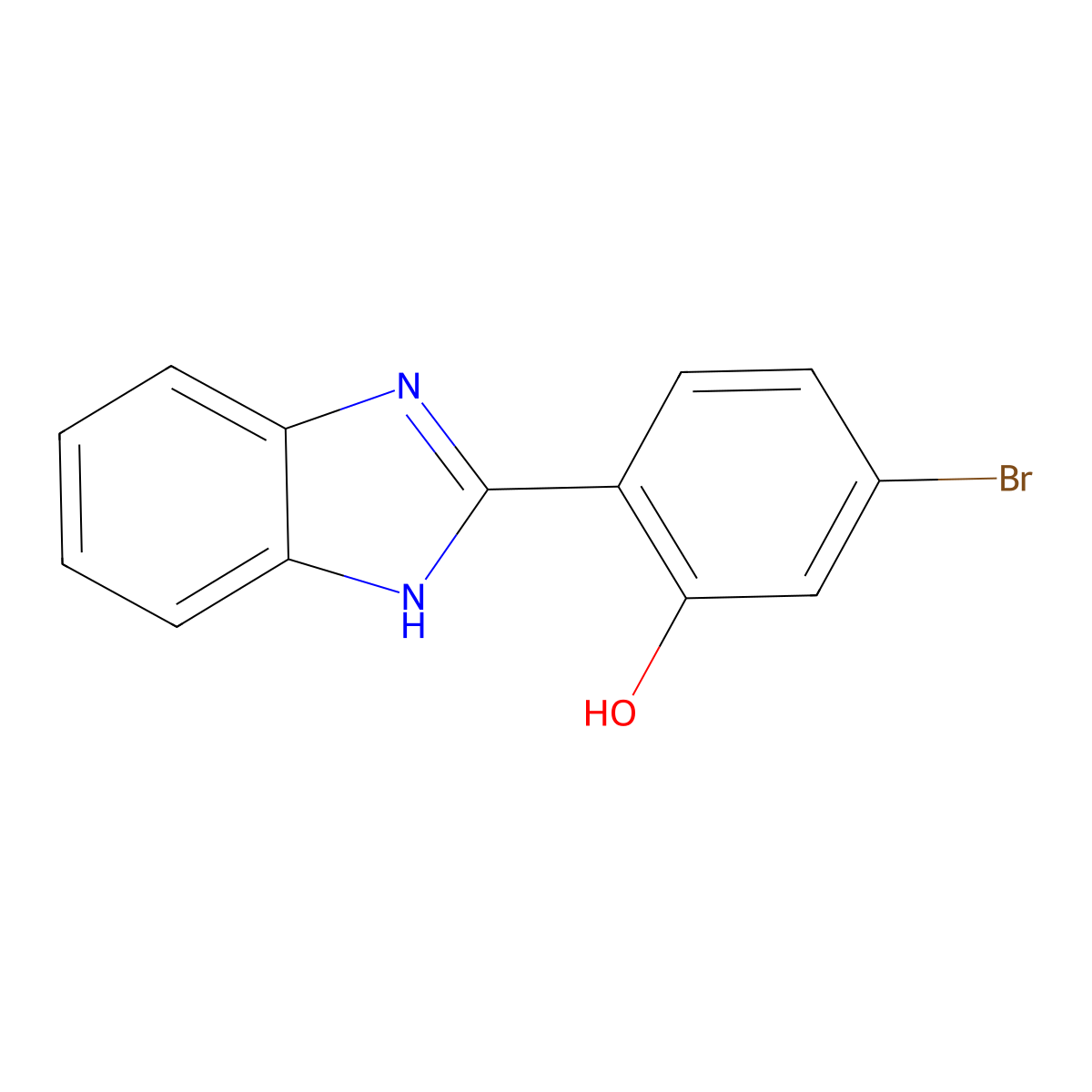 2-(1H-benzo[d]imidazol-2-yl)-5-bromophenol molecular structure, CAS 402929-34-4
