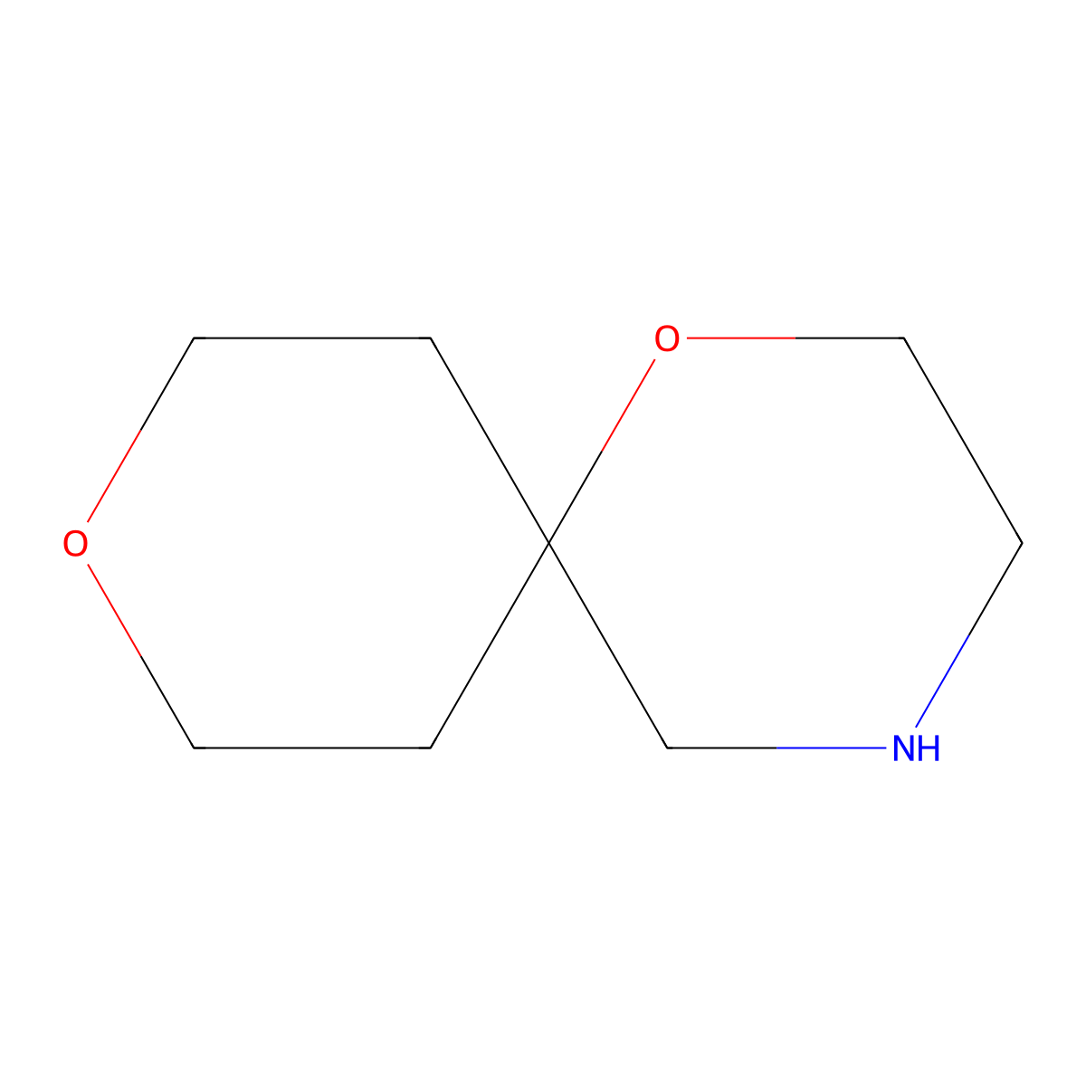1,9-Dioxa-4-azaspiro(5.5)undecane molecular structure, CAS 402938-74-3