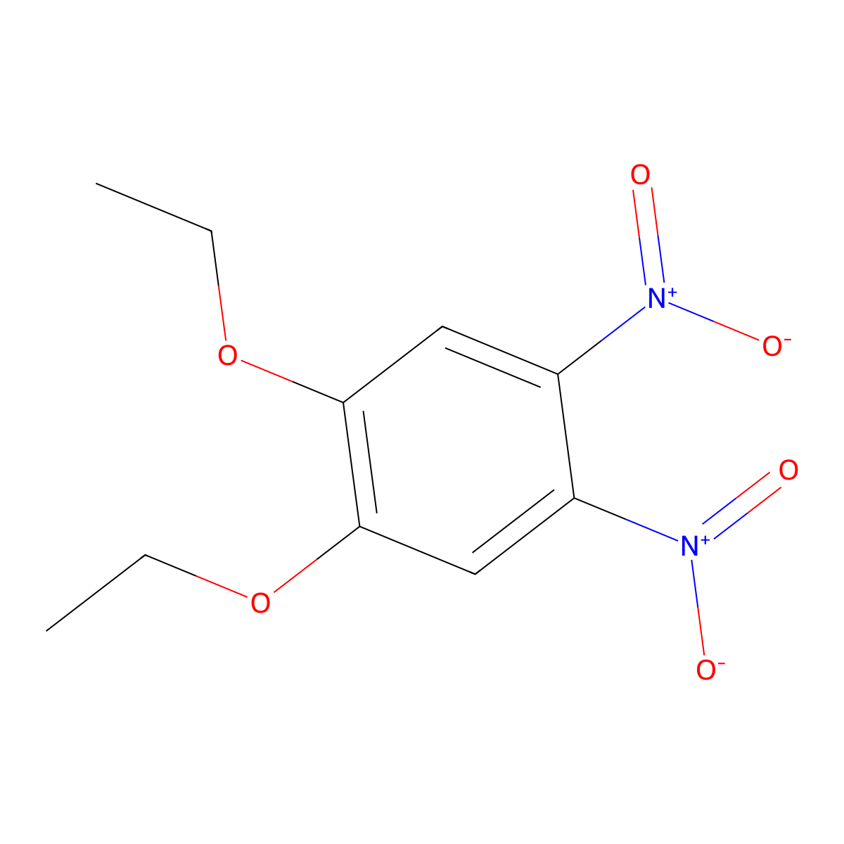 1,2-Diethoxy-4,5-dinitrobenzene molecular structure, CAS 40294-27-7