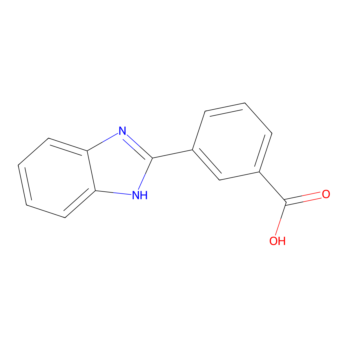 3-(1H-Benzimidazol-2-yl)benzoic acid molecular structure, CAS 402944-81-4
