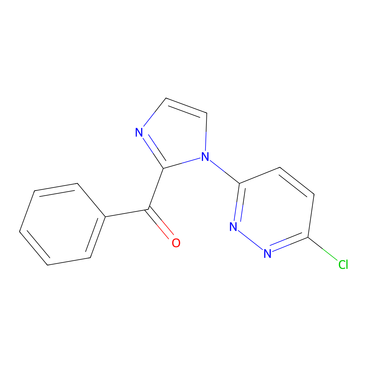 3-(2-benzoyl-1H-imidazol-1-yl)-6-chloropyridazine molecular structure, CAS 402944-93-8