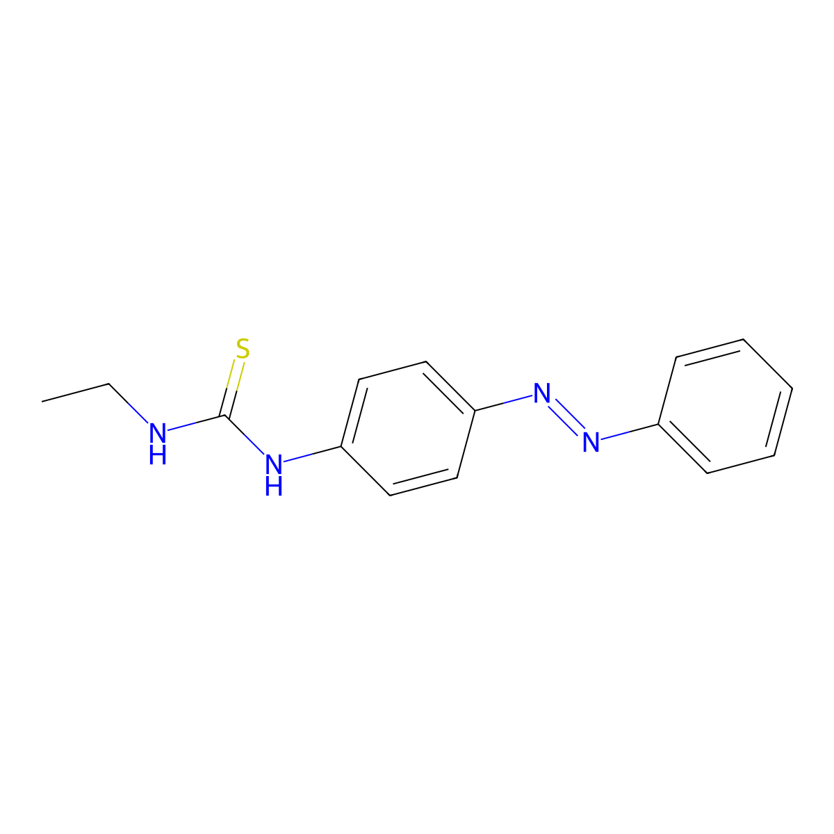 (Ethylamino){[4-(phenyldiazenyl)phenyl]amino}methane-1-thione molecular structure, CAS 402945-21-5