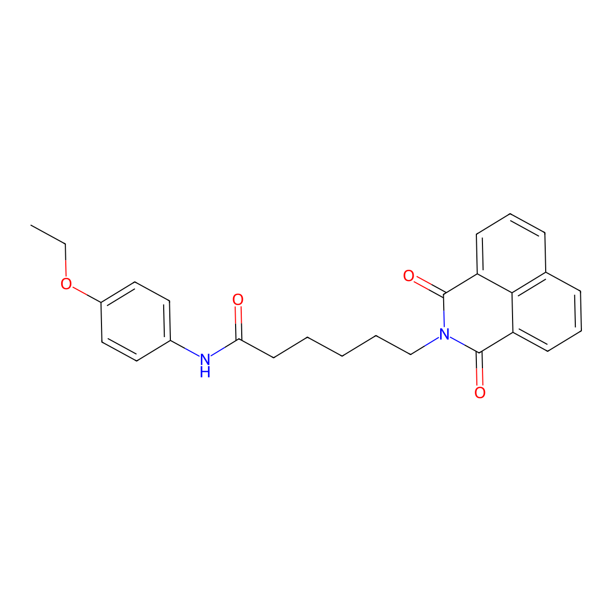6-(1,3-dioxobenzo[de]isoquinolin-2-yl)-N-(4-ethoxyphenyl)hexanamide molecular structure, CAS 402946-85-4
