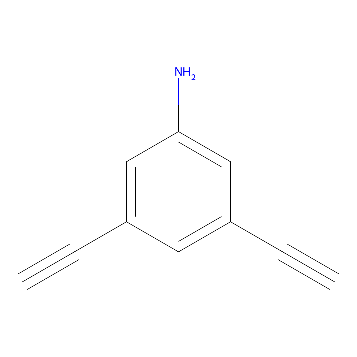 3,5-Diethynylaniline molecular structure, CAS 402956-36-9