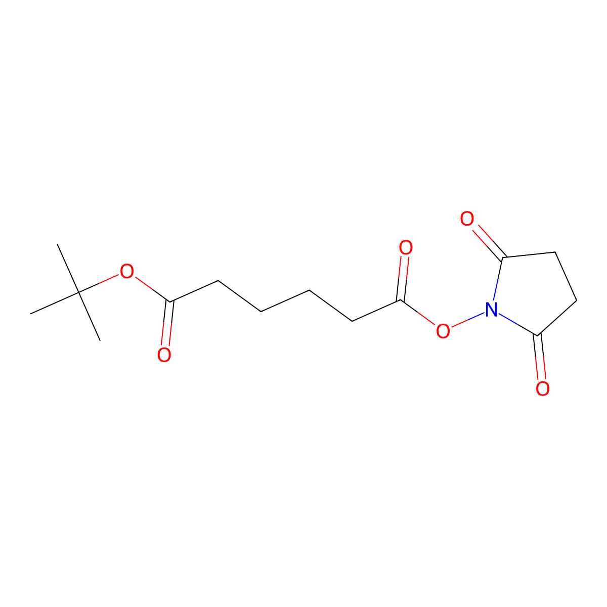 tert-Butyl (2,5-dioxopyrrolidin-1-yl) adipate molecular structure, CAS 402958-62-7