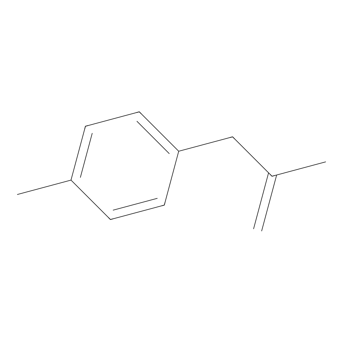 2-Methyl-3-(4-methylphenyl)-1-propene molecular structure, CAS 40296-92-2