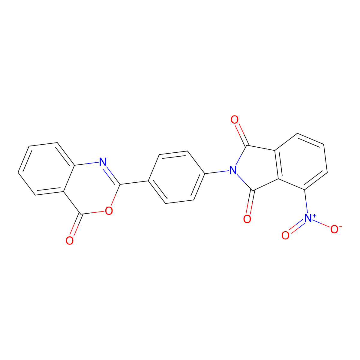 4-Nitro-2-[4-(4-oxo-3,1-benzoxazin-2-yl)phenyl]isoindole-1,3-dione molecular structure, CAS 402961-15-3