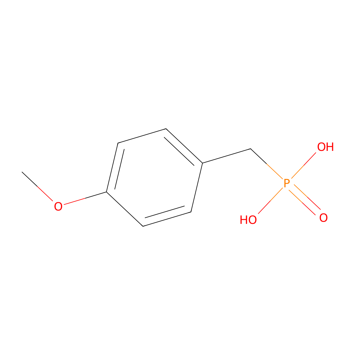 (4-methoxyphenyl)methylphosphonic Acid molecular structure, CAS 40299-61-4