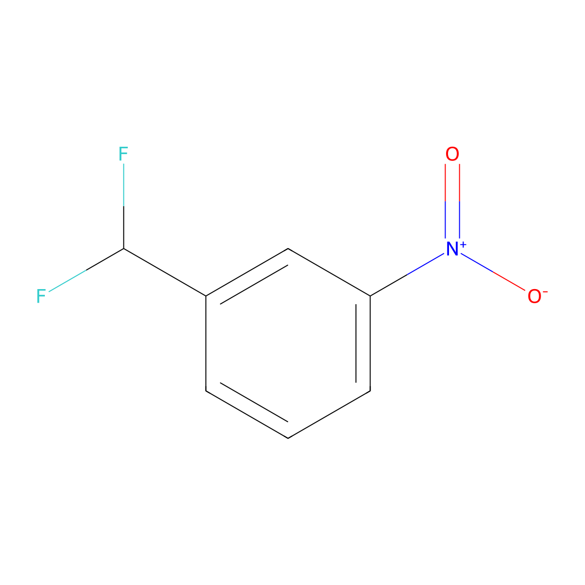 1-(Difluoromethyl)-3-nitrobenzene molecular structure, CAS 403-25-8