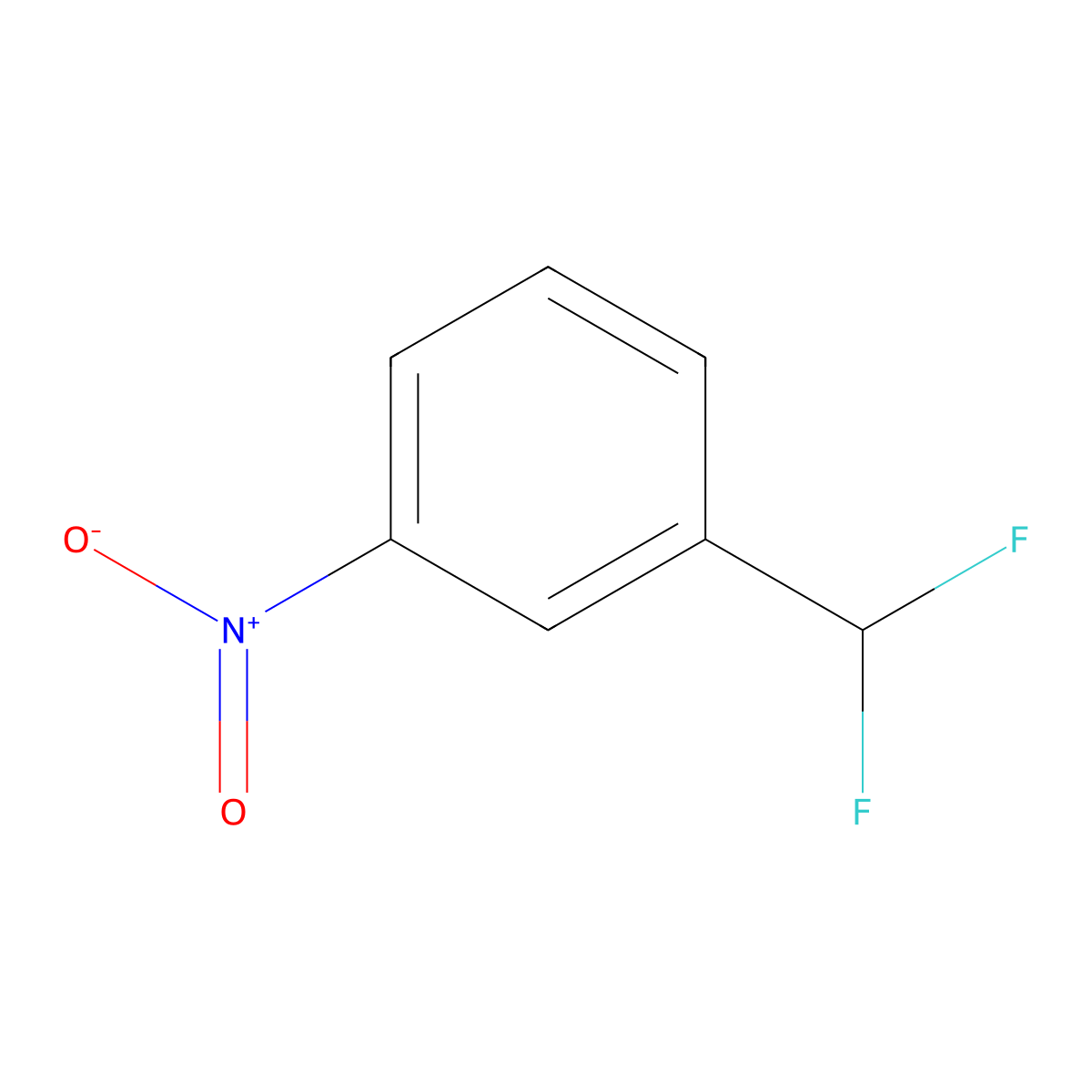 1-(Difluoromethyl)-3-nitrobenzene molecular structure, CAS 403-25-8