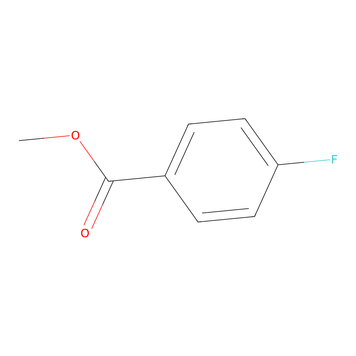 Methyl 4-fluorobenzoate molecular structure, CAS 403-33-8