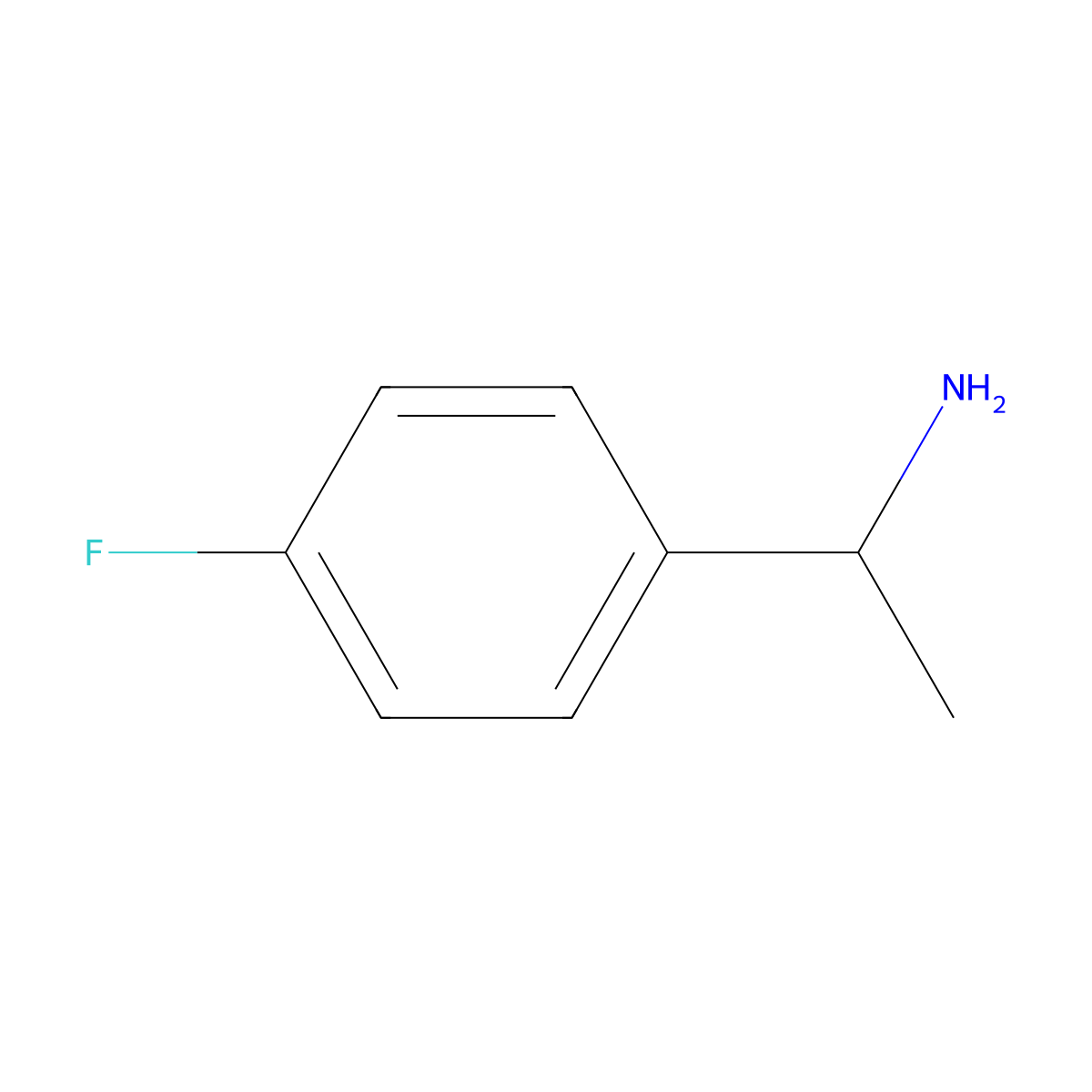 1-(4-Fluorophenyl)ethylamine molecular structure, CAS 403-40-7