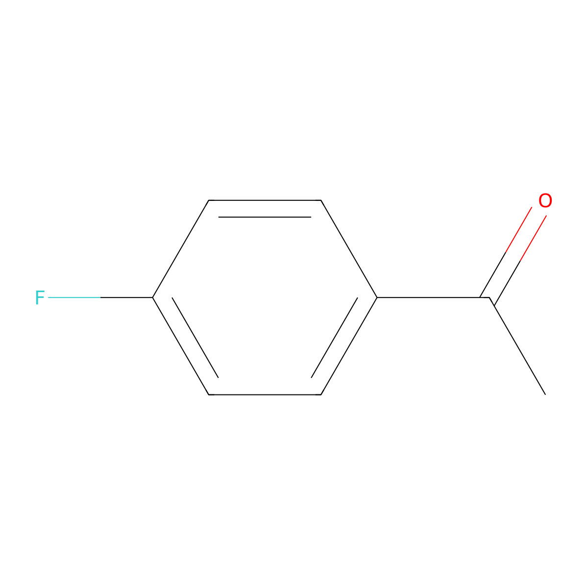 4'-Fluoroacetophenone molecular structure, CAS 403-42-9