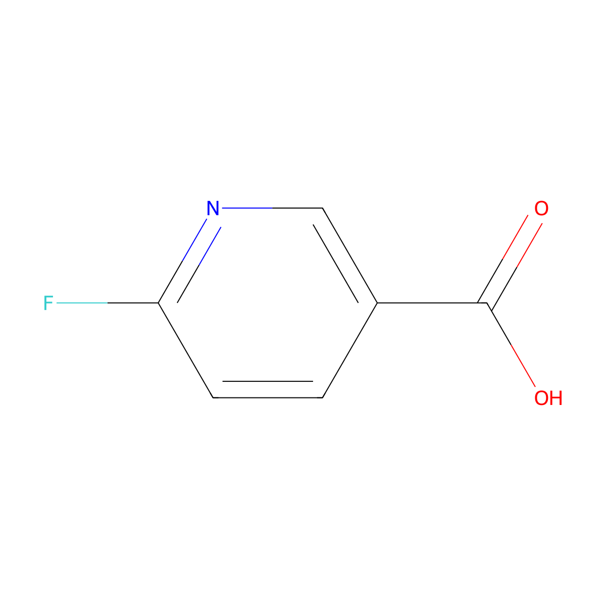 6-Fluoronicotinic Acid molecular structure, CAS 403-45-2