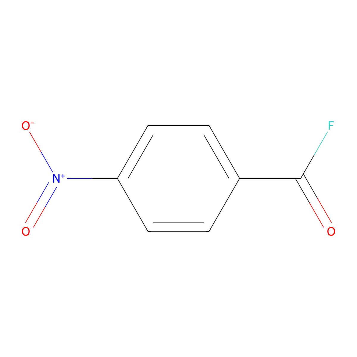 4-Nitro-benzoyl fluoride molecular structure, CAS 403-50-9