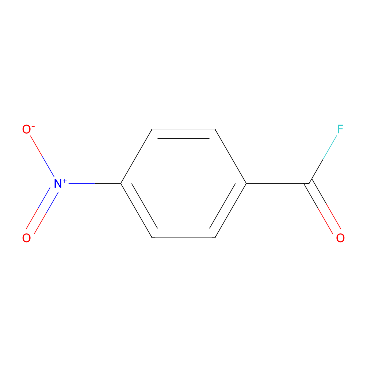 4-Nitro-benzoyl fluoride molecular structure, CAS 403-50-9